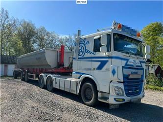 DAF XF 510 FTT tractor head with tipper trailer