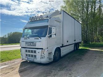 Volvo FM 6x2 Box truck with openable left side and tail 