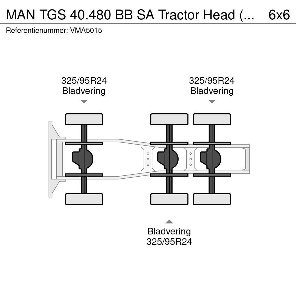 MAN TGS 40.480 BB SA Tractor Head (15 units) Sattelzugmaschinen