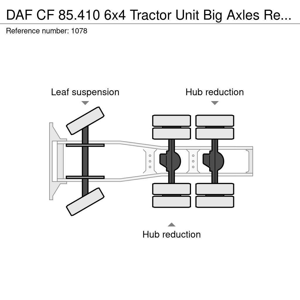 DAF CF 85.410 6x4 Tractor Unit Big Axles Retarder Good Sattelzugmaschinen