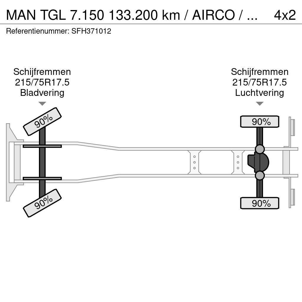 MAN TGL 7.150 133.200 km / AIRCO / MANUEL / CARGOLIFT Kastenaufbau