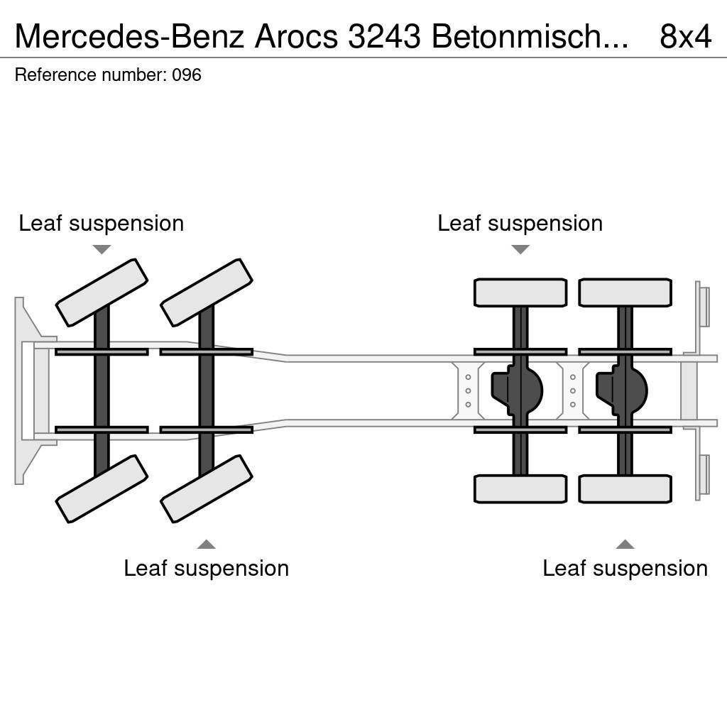 Mercedes-Benz Arocs 3243 Betonmischer 9 m³+Förderband Mit Funk Beton-Mischfahrzeuge