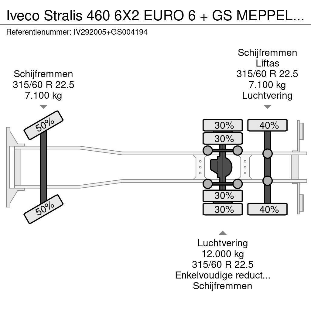 Iveco Stralis 460 6X2 EURO 6 + GS MEPPEL - TRUCK-TRANSPO Autotransporter