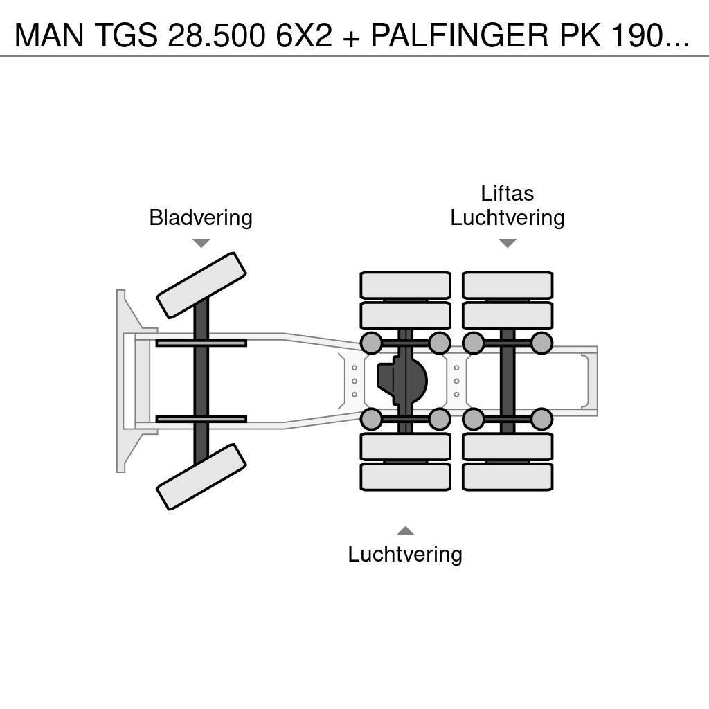 MAN TGS 28.500 6X2 + PALFINGER PK 19001 / REMOTE CONTR Sattelzugmaschinen