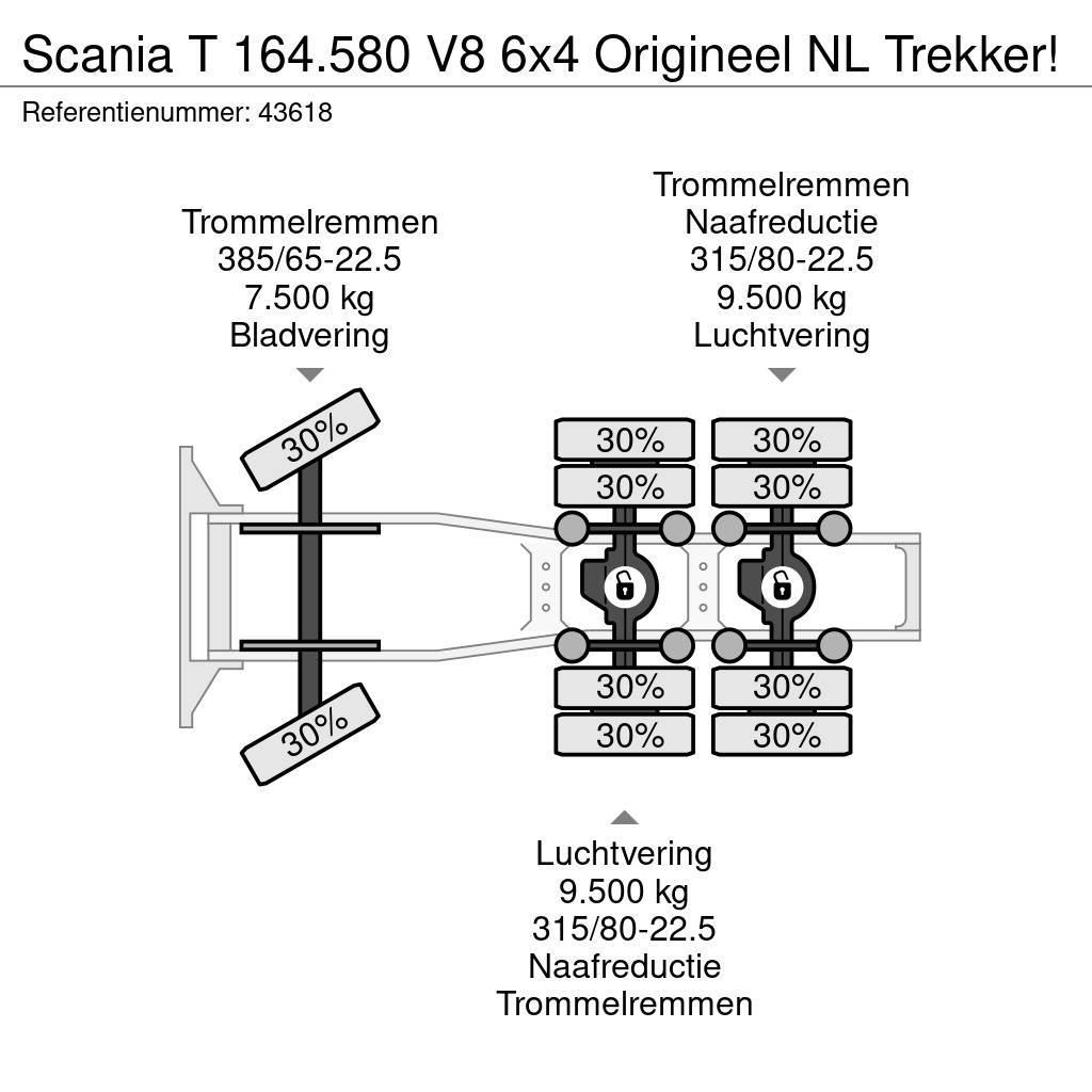 Scania T 164.580 V8 6x4 Origineel NL Trekker! Sattelzugmaschinen