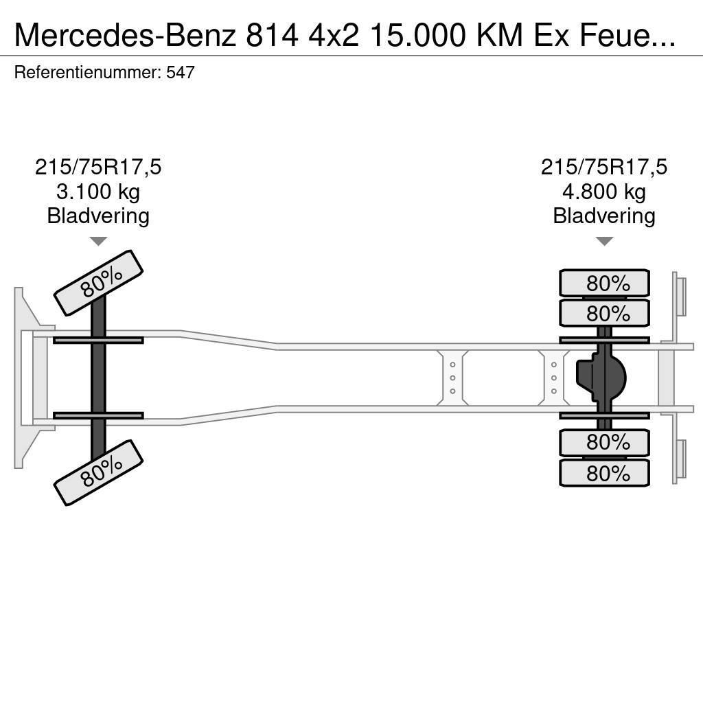 Mercedes-Benz 814 4x2 15.000 KM Ex Feuerwehr Topcondition! Wechselfahrgestell