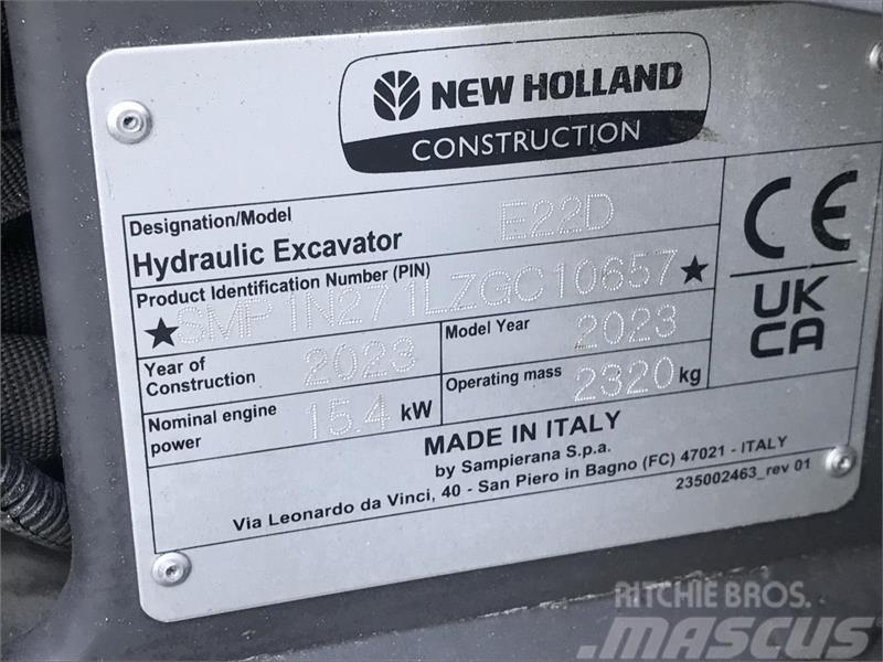 New Holland E22D MINIGRAVER DEMO Minibagger < 7t