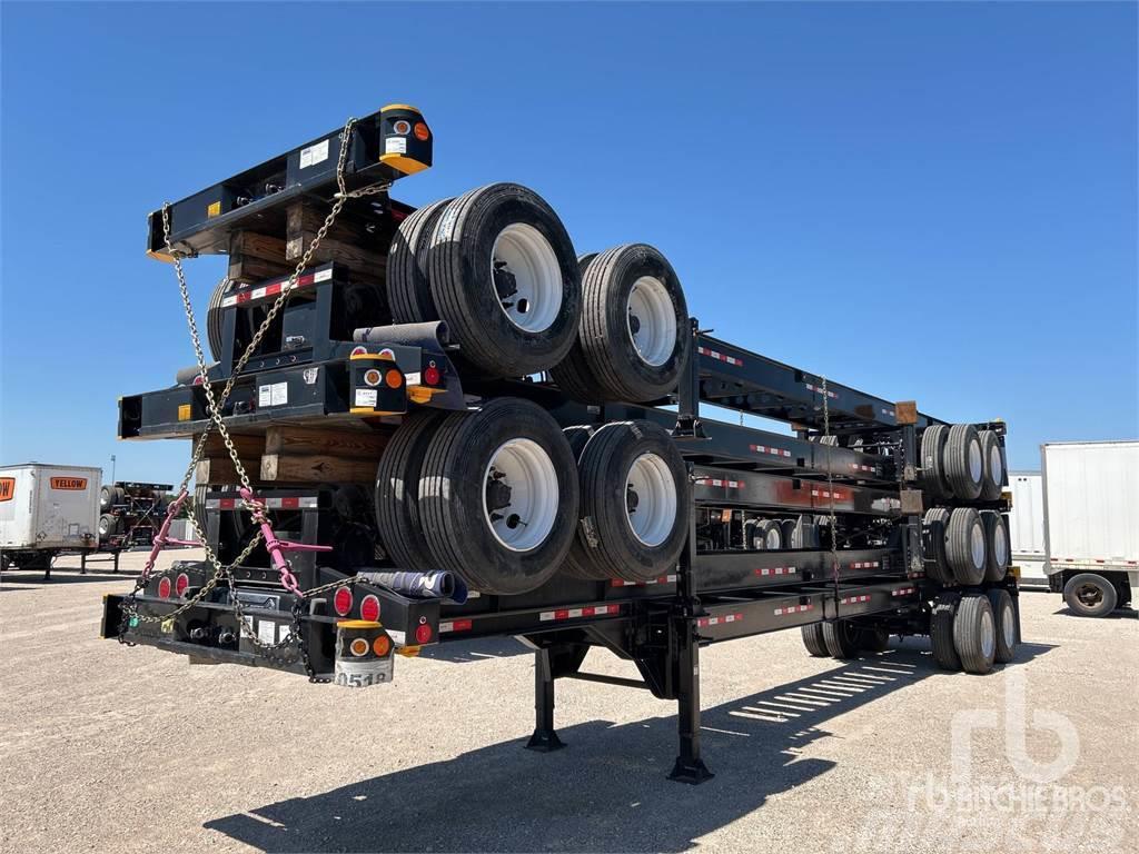  ATRO 40 ft T/A Qty of (5) (Unused) Containerframe semi-trailers