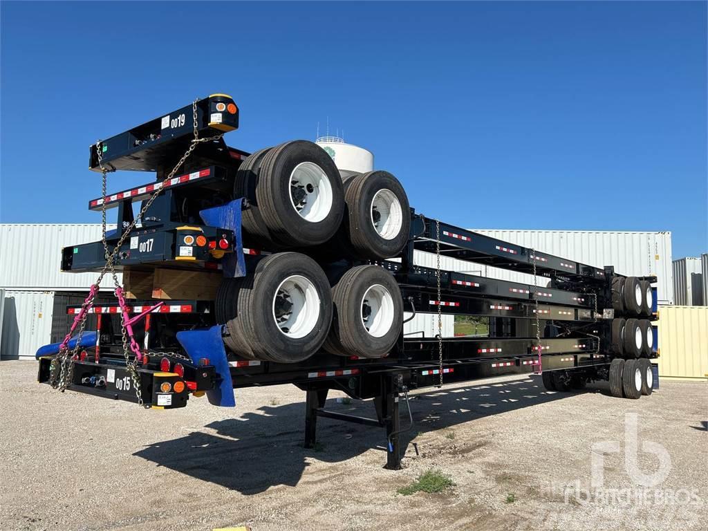  ATRO 53 ft T/A Qty of (5) (Unused) Containerframe semi-trailers