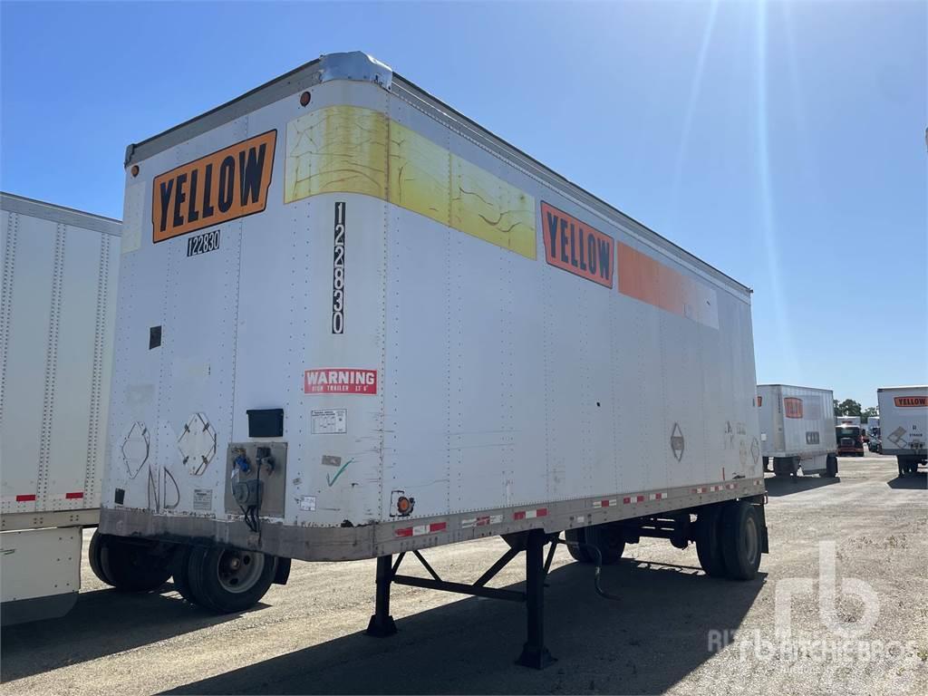 Fruehauf 28 ft x 102 in S/A Box body semi-trailers