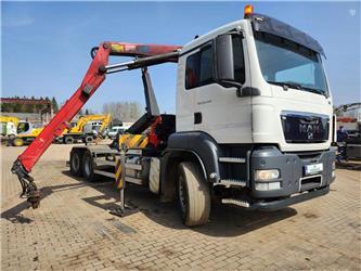 MAN TGS 26.320 6x2-4 + Hyvalift + HMF 1643-Z2