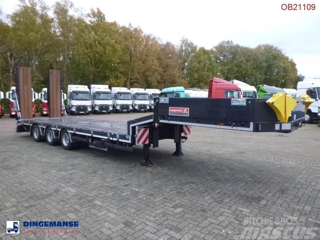 Langendorf 3-axle semi-lowbed trailer 48T ext. 13.5 m + ramps Low loader-semi-trailers