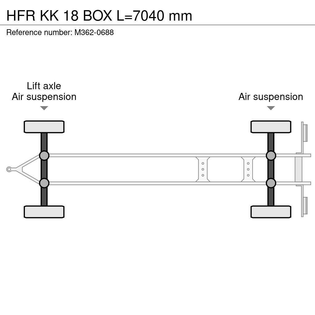 HFR KK 18 BOX L=7040 mm Box body trailers