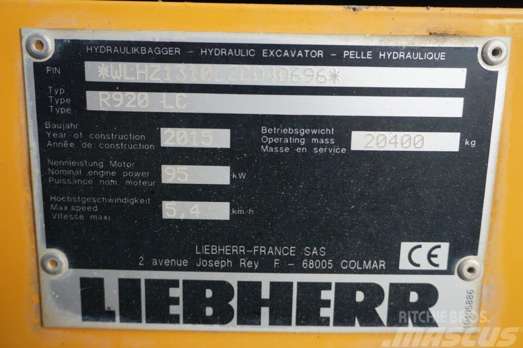 Liebherr R 920 LC Crawler excavators
