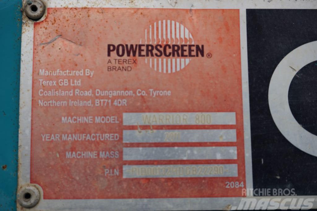 PowerScreen Warrior 800 Mobile screeners