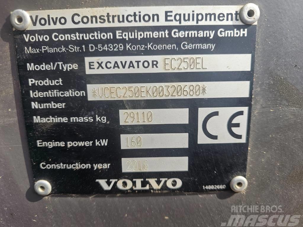 Volvo EC250EL with GPS 3D Topcon Crawler excavators