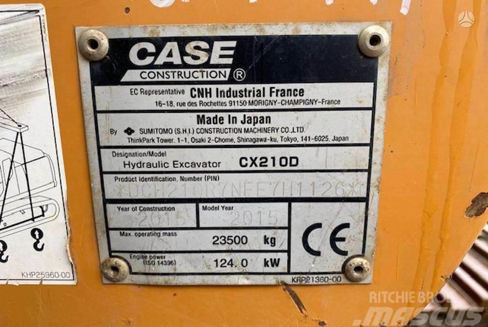 CASE CX210 D garantija 300val Crawler excavators