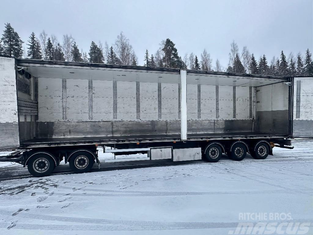 VAK 5 akselinen kokosivuaukeava  kaksitasolastaus Temperature controlled trailers