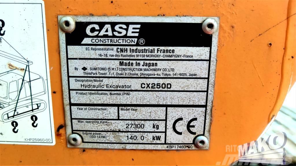 CASE CX 250 D Crawler excavators