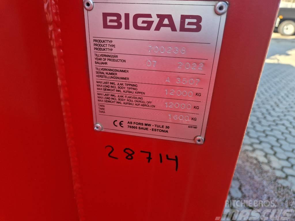 Bigab Flak 238 lättmaterialflak 16kubik Nytt Other trailers