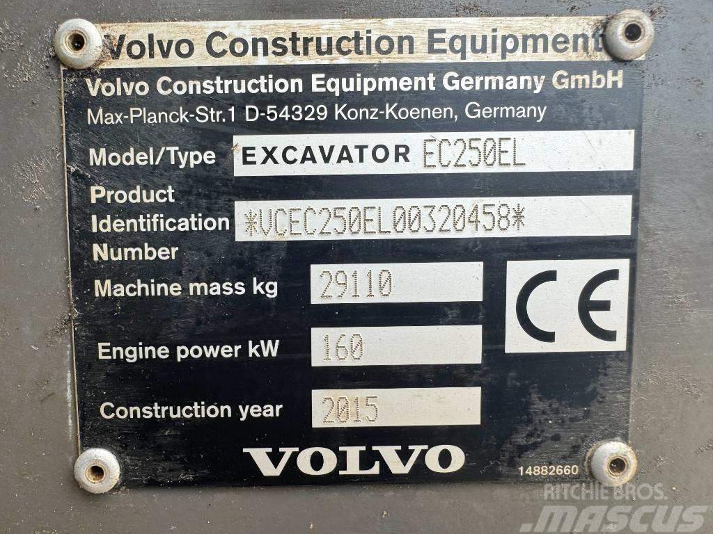 Volvo EC250EL Excellent Working Condition / CE Crawler excavators