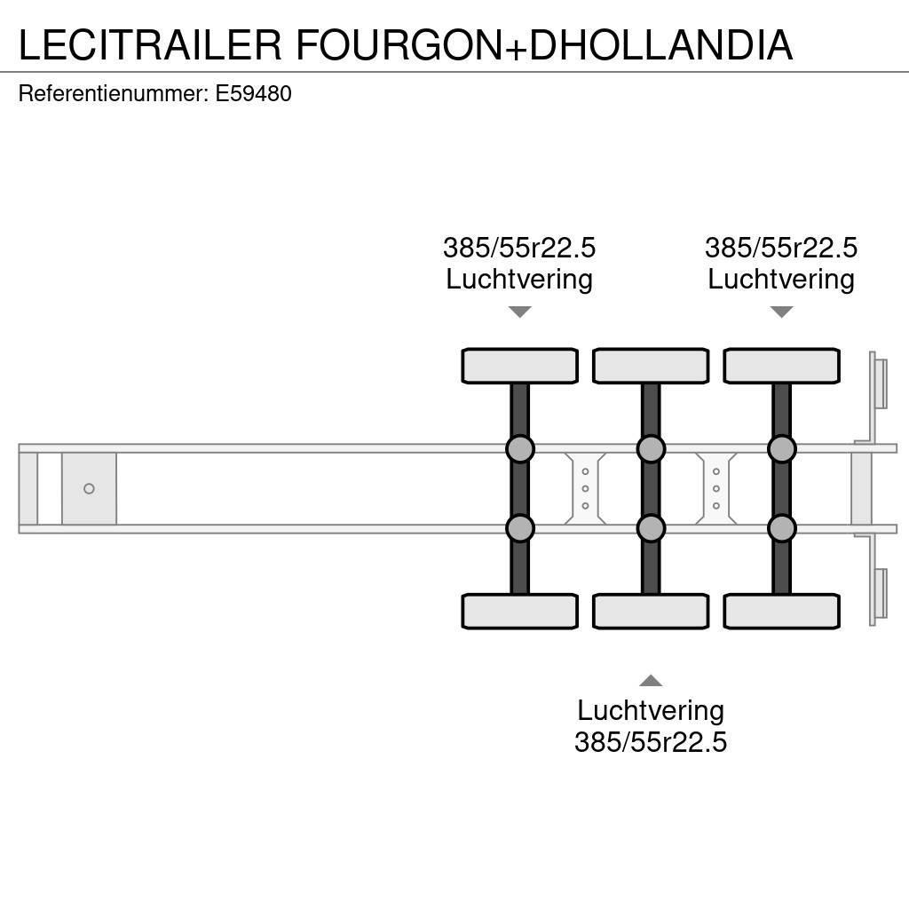 Lecitrailer FOURGON+DHOLLANDIA Box body semi-trailers