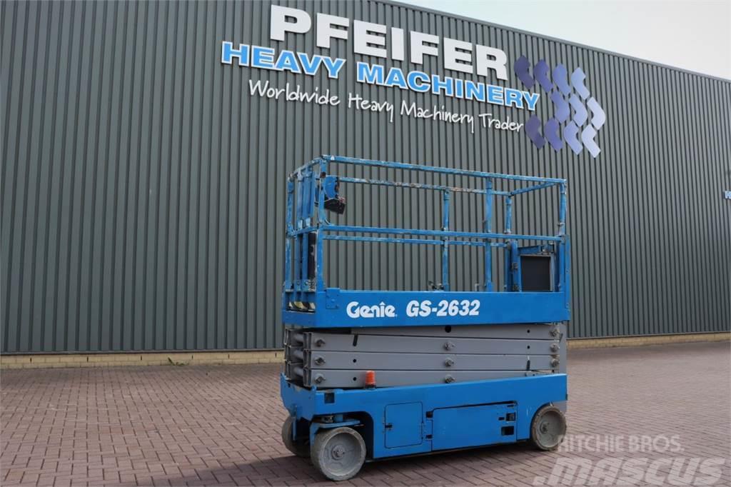 Genie GS2632 Electric, 10m Working Height, Non Marking T Scissor lifts