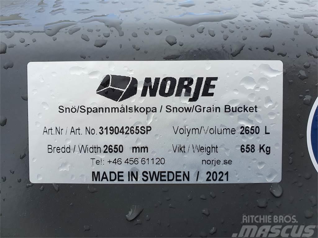 Norje Snöskopa B2650, 2,65m2 BM Buckets