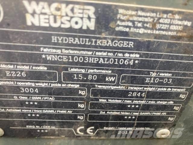 Wacker EZ26 Minibagger < 7t