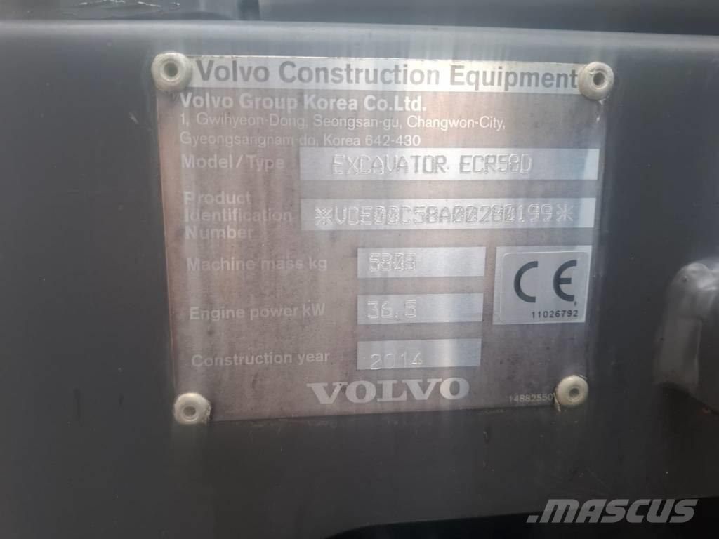 Volvo ECR 58 D Minibagger < 7t