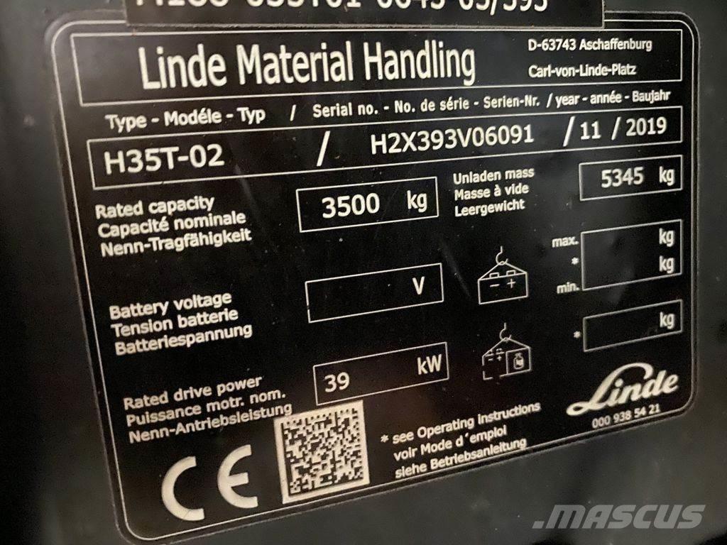 Linde H35T-02 Gas Stapler
