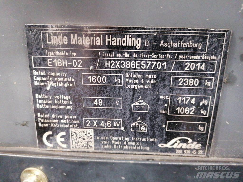 Linde E16H-02 Elektro Stapler