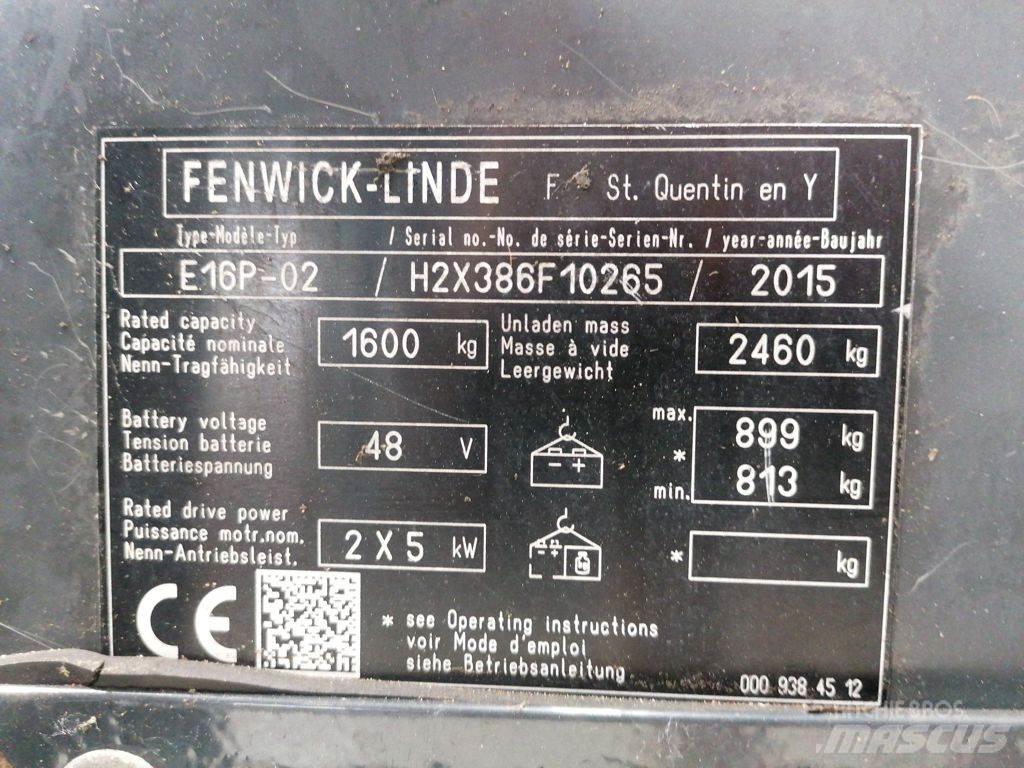 Linde E16P-02 Elektro Stapler