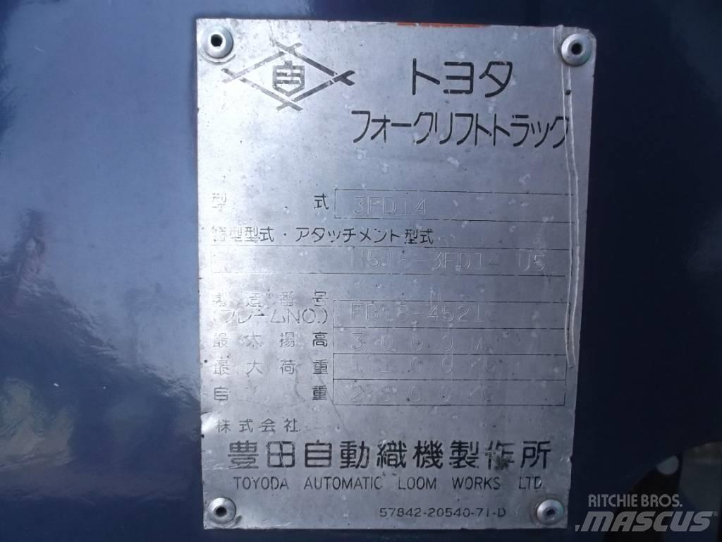 Toyota 3 FD 14 Diesel Stapler