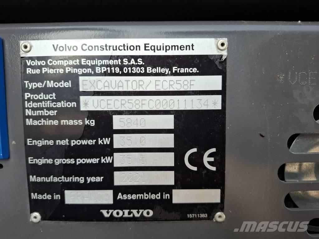Volvo ECR 58 F Minibagger < 7t