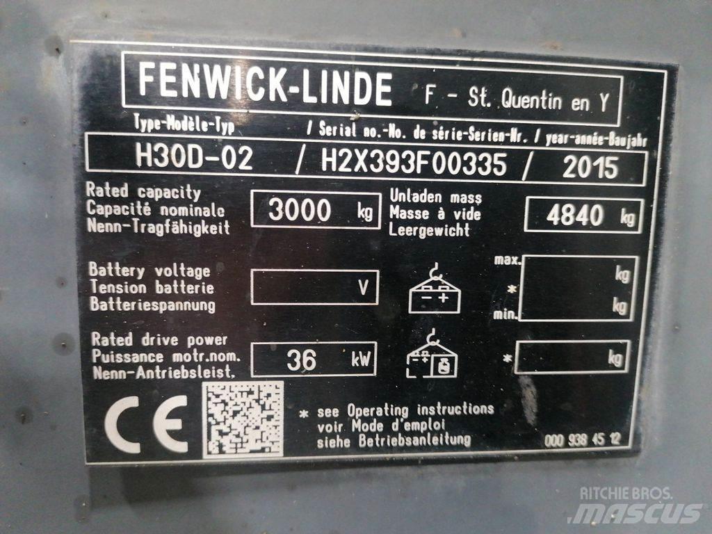 Linde H30D-02 Diesel Stapler