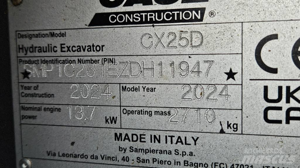 CASE CX25D Minibagger < 7t