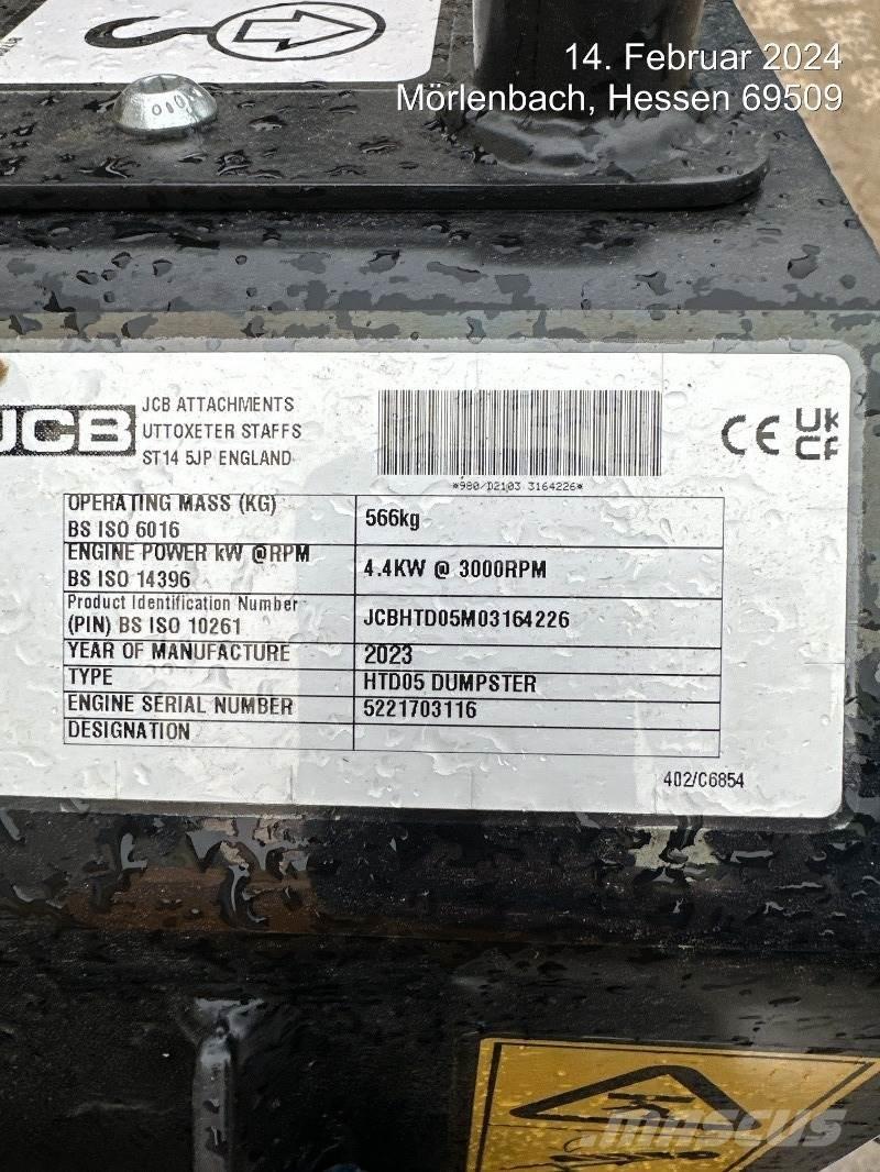 JCB HTD5 mit Tritt Minidumper