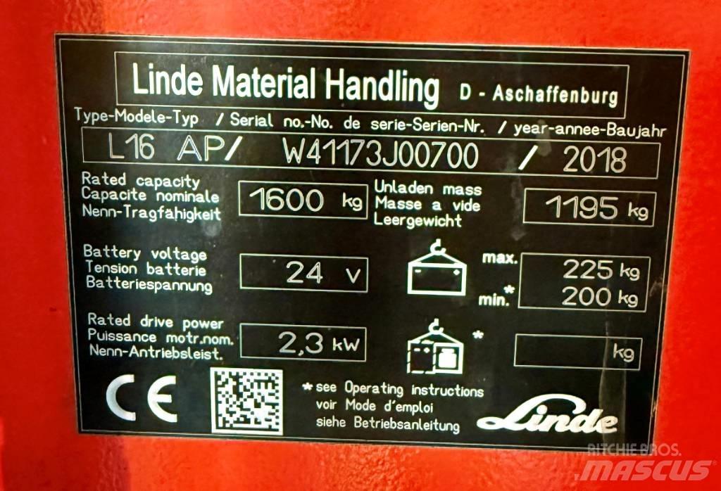 Linde L16APi/1173 Selbstfahrstapler