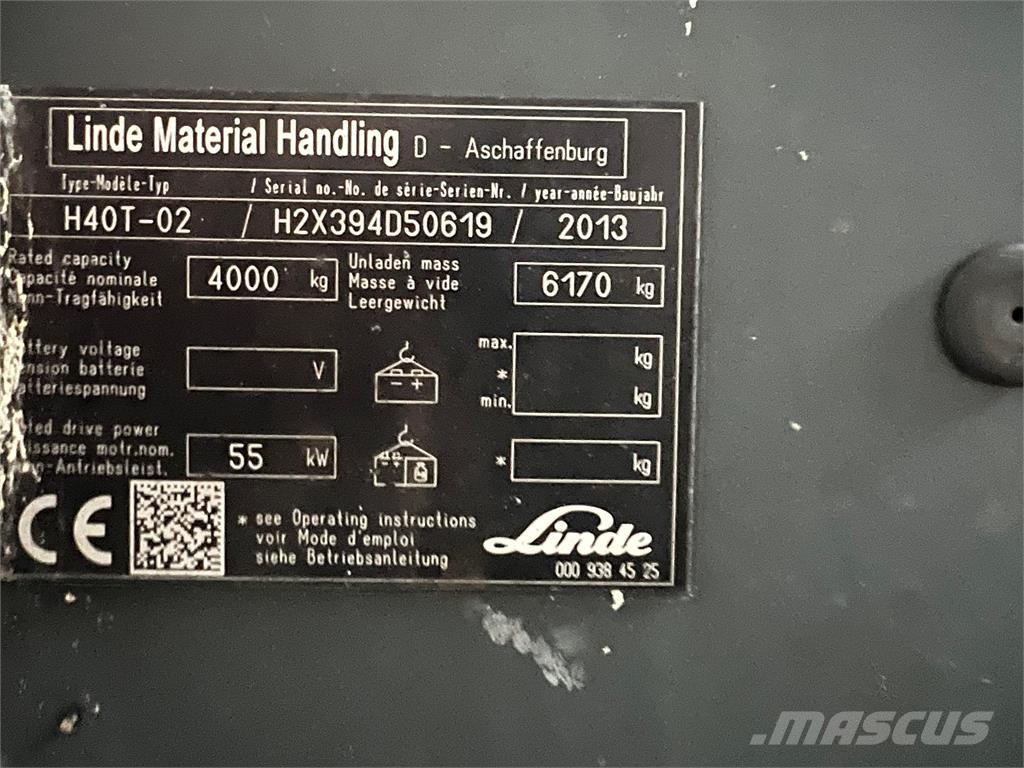 Linde H40T-02 Gas Stapler