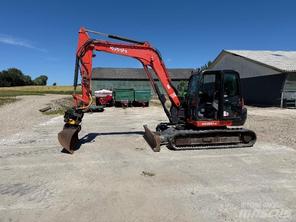 Kubota KX080-4 Midibagger  7t - 12t