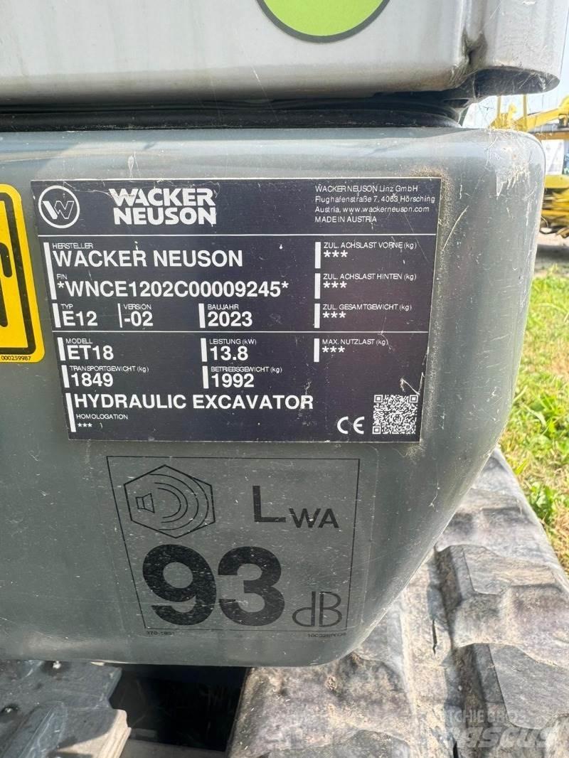 Wacker ET 18 Minibagger < 7t