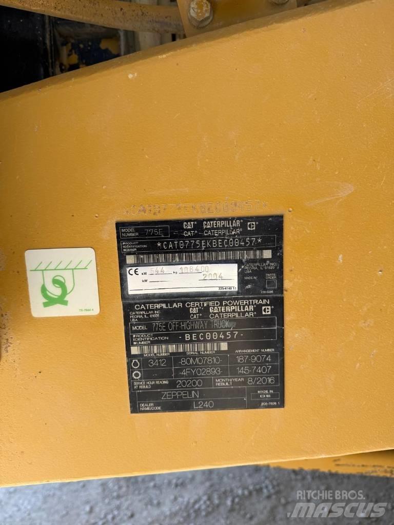 CAT 775 E Dumper - Starr