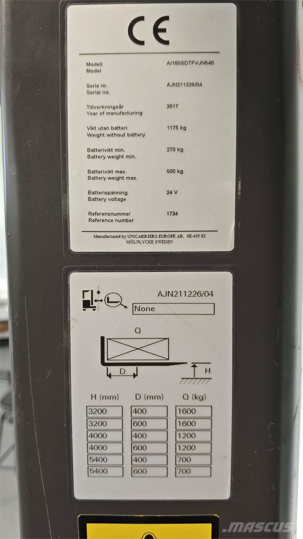 Atlet AJN160 Selbstfahrstapler