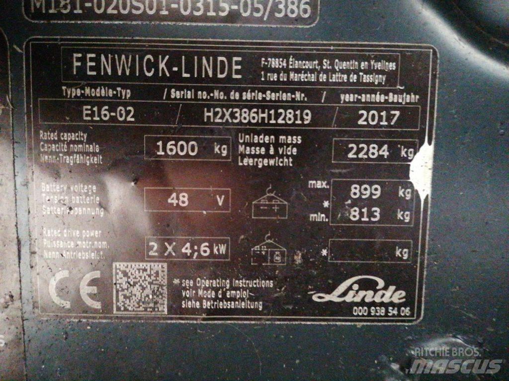 Linde E16-02 Elektro Stapler