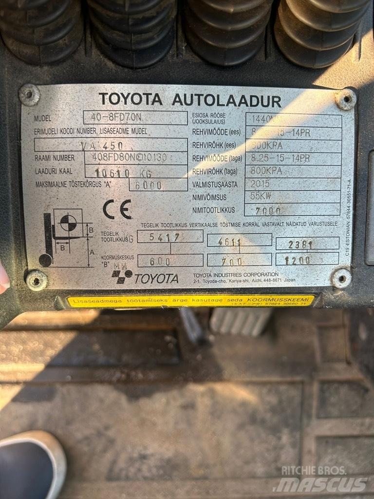 Toyota 40-8 FD 70 N Diesel Stapler