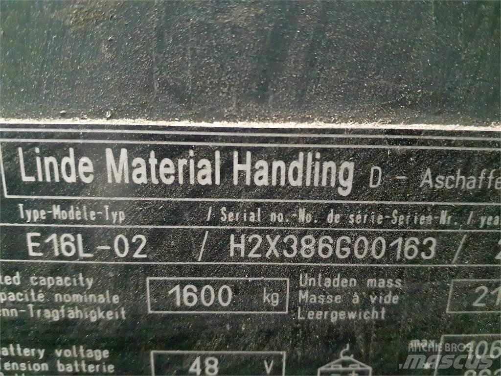 Linde E16L Elektro Stapler