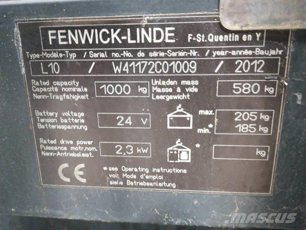 Linde L10 Deichselstapler