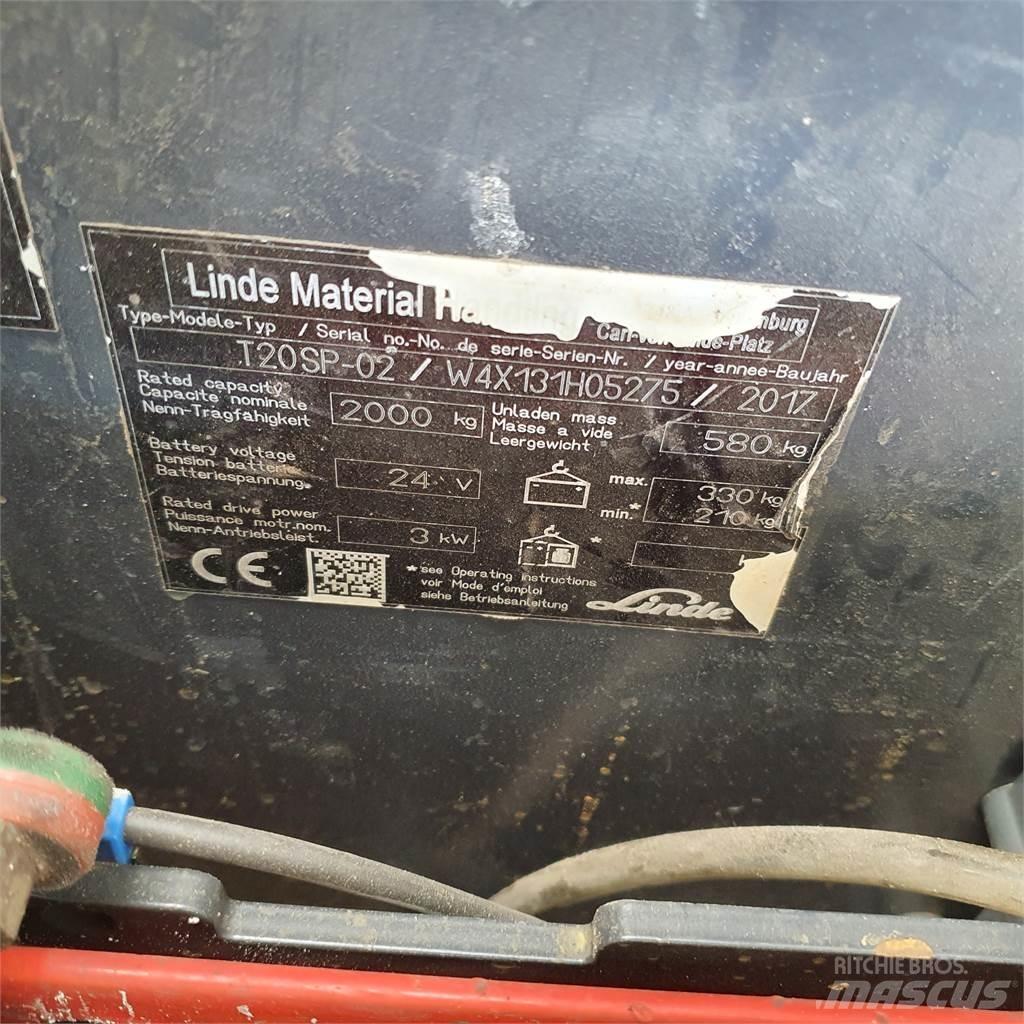 Linde T20SP kurz Niedergabelstapler
