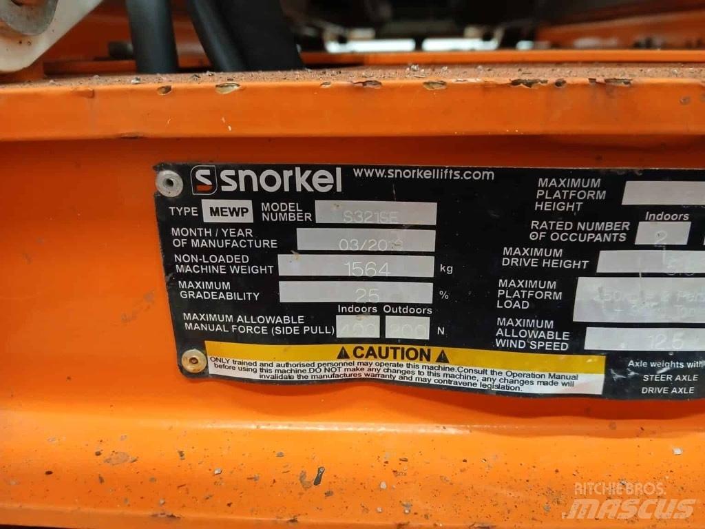 Snorkel S 3219 E Scheren-Arbeitsbühnen